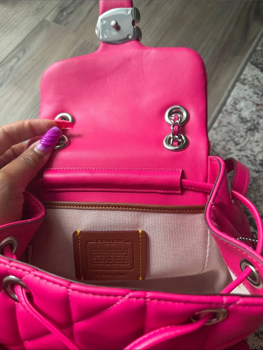Coach tabby back pack